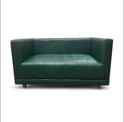 [:en]Two Seater Leather Deep Green Sofa for Home & Office[:]